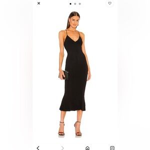 x REVOLVE Slip Fishtail Dress in Black
Norma Kamali size small